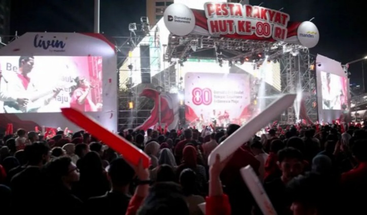 雅加达民众欢乐齐庆印尼独立八十周年